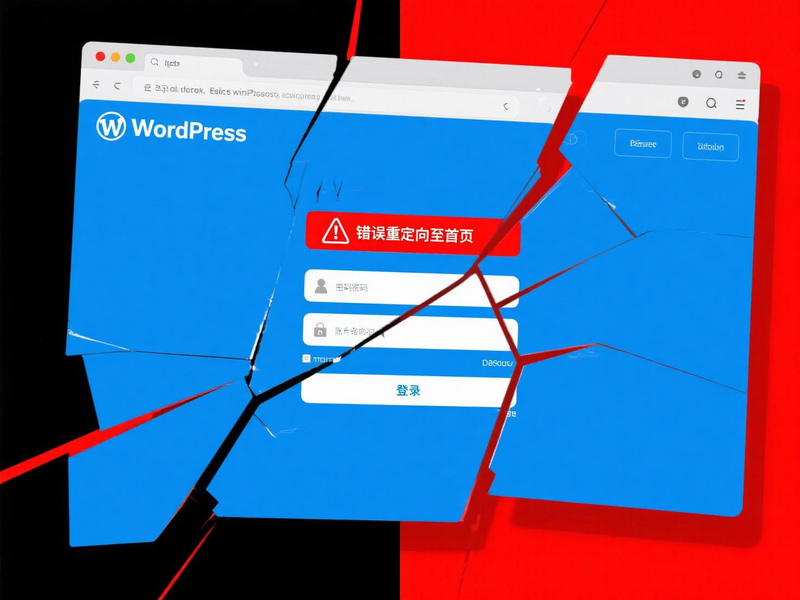 WordPress后台错误重定向到首页